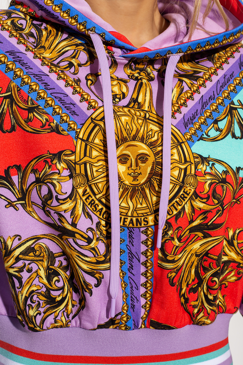 SchaferandweinerShops HK - Patterned hoodie Versace Jeans